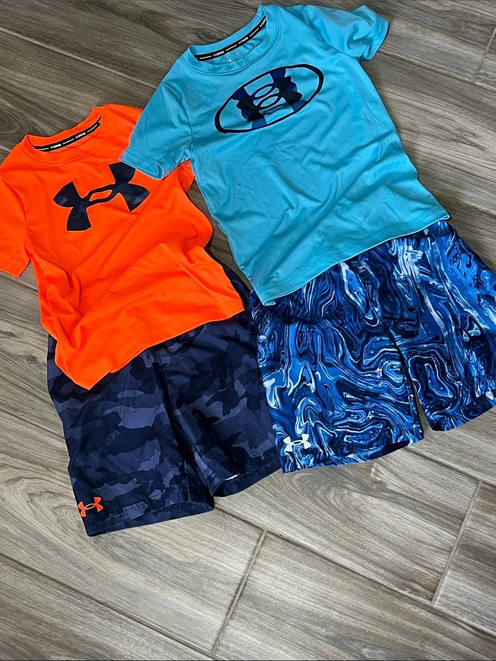 Under Armour Boys' Orange & Aqua Swim Sets